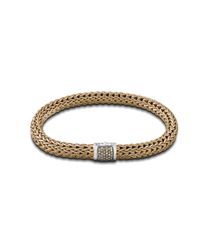 John Hardy | Brown Classic Chain Bracelet With Diamonds for Men | Lyst