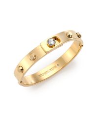 Michael Kors | Metallic Cityscape Astor Studded Bangle Bracelet/Goldtone | Lyst