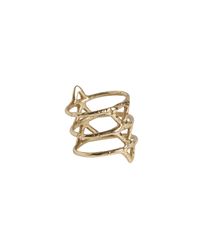 Rebecca Taylor - Metallic Spine Brass Ring - Lyst