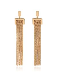 Chloé | Metallic Chain Fringe Earrings | Lyst