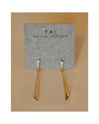 Tai | Metallic Stick Drop Earring | Lyst