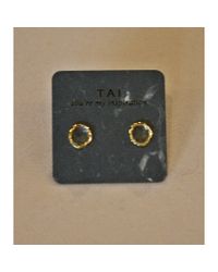 Tai | Metallic Clear Stud | Lyst