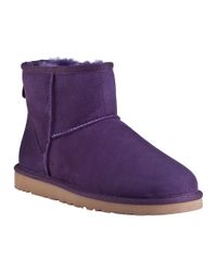UGG | Classic Mini Boot Purple Violet Suede | Lyst