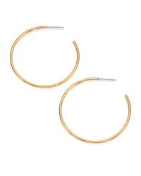 Michael Kors | Metallic Cityscape Chains Goldtone Hoop Earrings/1.5 | Lyst