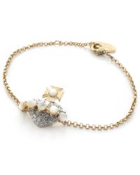Vivienne Westwood | Metallic Bas Relief Diamanté Orb Bracelet | Lyst