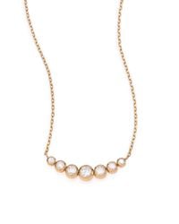 Michael Kors | Metallic Park Avenue Graduated Sparkle Necklace | Lyst