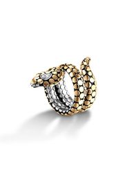 John Hardy | Metallic Cobra Coil Ring | Lyst