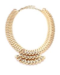 DANNIJO | Metallic Julia Crystal Cascade Bib Necklace | Lyst