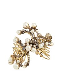 Erickson Beamon | Metallic 'stratosphere' Multi Pearl Crystal Cuff | Lyst