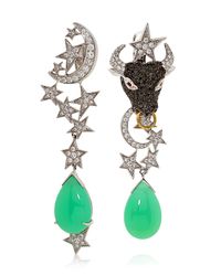 Lydia Courteille | Multicolor One Of A Kind Totem Pole Earrings | Lyst