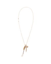 Chloé | Metallic Harlow Feather Pendant | Lyst