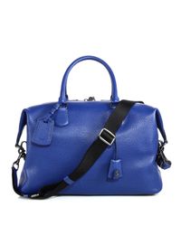 COACH | Blue Explorer Leather Duffel Bag for Men | Lyst