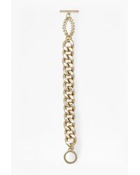 French Connection | Metallic Heavy Link Chain Bracelet | Lyst