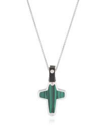 Stephen Webster | Green Cross Pendent Necklace | Lyst