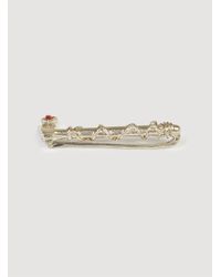 George Frost - Metallic Tomahawk Tie Bar White Bronze for Men - Lyst