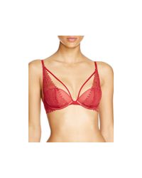 Calvin Klein | Red Erotic Provocative Plunge Bra #qf1315 | Lyst