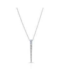 Anne Sisteron - Metallic 14kt White Gold Diamond Large Dagger Necklace - Lyst