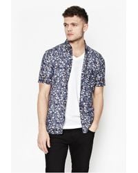 French Connection | Blue Monet Freedom Floral Print Shirt for Men | Lyst