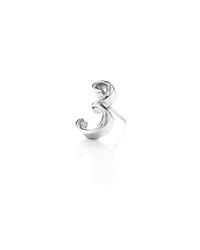 Lulu Frost - Metallic Code Number Sterling Silver #3 Earring - Lyst