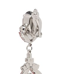 Kenneth Jay Lane | Multicolor Crystal Flower Drop Earrings | Lyst