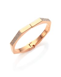 Vita Fede | Pink Mini Octagon Crystal Bangle Bracelet | Lyst