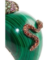 Wendy Yue | Green Malachite Snake And Apple Ring | Lyst
