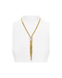 Diane von Furstenberg | Gold Swarovski Crystal Necklace, 20" | Lyst