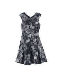 Rebecca Taylor - Black Sonic Garden V-neck Dress - Lyst