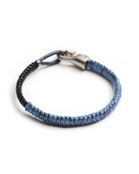 Lulu Frost - G. Frost Cobra Leather Bracelet - Blue/black for Men - Lyst