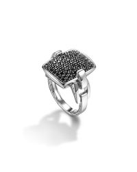 John Hardy | Black Rectangular Ring | Lyst