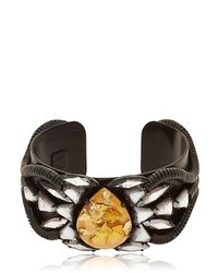 DANNIJO | Black Aviva Cuff Bracelet | Lyst