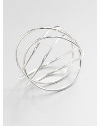 Georg Jensen | Metallic Sterling Silver Double Bangle Bracelet | Lyst