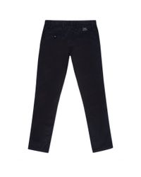 Paul Smith | Blue Men's Navy Slim-fit Washed Cotton-twill Chinos for Men | Lyst