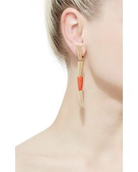 Vhernier | Red Calla Rose Gold Coral Earrings | Lyst