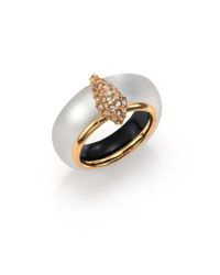 Alexis Bittar | Metallic Lakana Lucite & Crystal Double-band Ring | Lyst