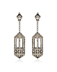 Bochic | Metallic Diamond Birdcage Earrings | Lyst