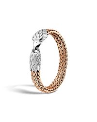 John Hardy | Metallic Legends Eagle Head On Large Flat Chain Bracelet for Men | Lyst