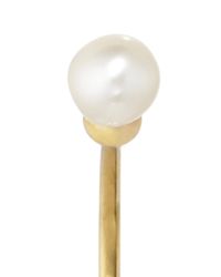 Delfina Delettrez | Metallic Gold Double Pearl Earring | Lyst