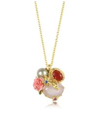 Les Nereides - Multicolor Eclatante Discretion Little Snake Rose And Stars Necklace - Lyst