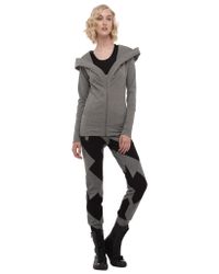 Norma Kamali | Gray Zip Hood Hoodie | Lyst