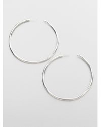 Ippolita | Metallic Glamazon Sterling Silver Squiggle Hoop Earrings/2.6 | Lyst