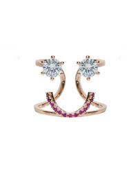 Pixie Market - Pink Happiness Diamond Ring - Lyst