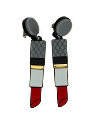Yazbukey | Black Lipstick Earring | Lyst