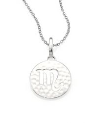 Ippolita | Metallic Sterling Silver Hammered Zodiac Charm | Lyst