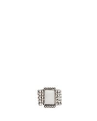 Philippe Audibert | White 'armel' Metal Bead Tier Rhinestone Ring | Lyst