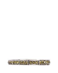 Philippe Audibert | Metallic Crystal Embellished Elasticated Bracelet | Lyst