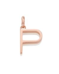 Monica Vinader | Metallic Alphabet Pendant P | Lyst