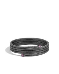 John Hardy | Classic Chain Four Coil Bracelet With Pink Sapphire | Lyst