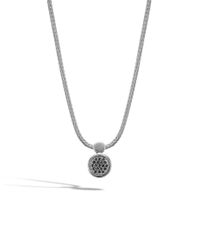 John Hardy | Black Dot Round Drop Pendant | Lyst
