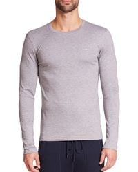 Michael Kors | Gray Long-sleeved Tee for Men | Lyst
